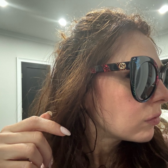 Gucci rainbow glitter sunglasses never worn 100% authentic - Picture 9 of 9